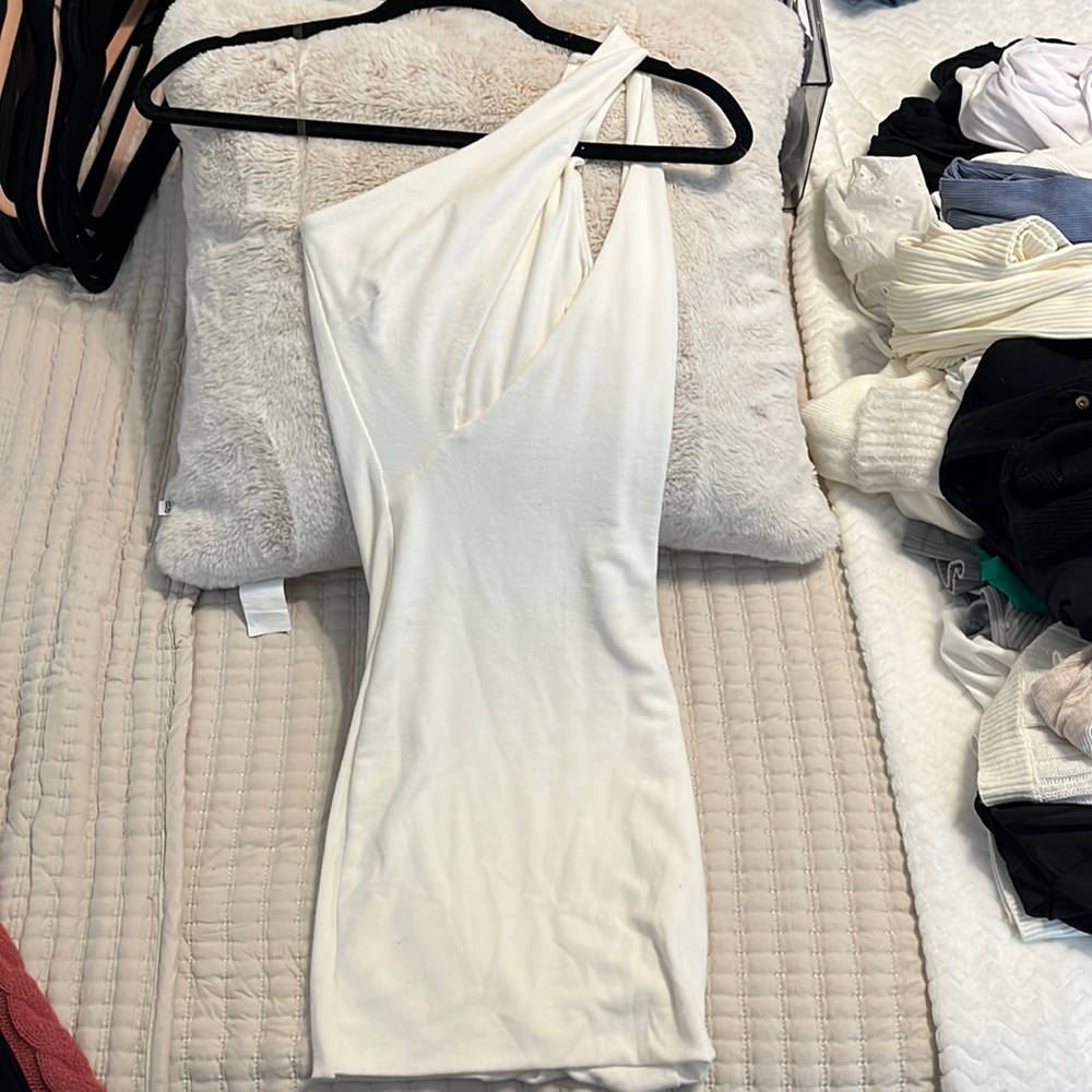 White cutout bodycon dress